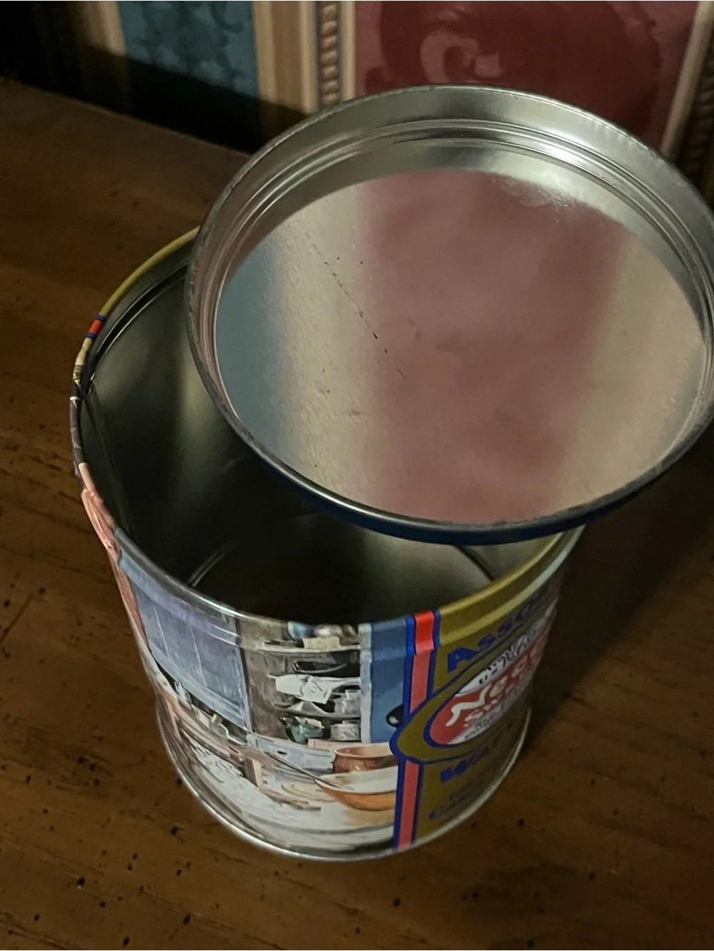 Necco Sweets Assorted Wafers Candy Collectors Tin Canister 3/4 lb (12 oz)